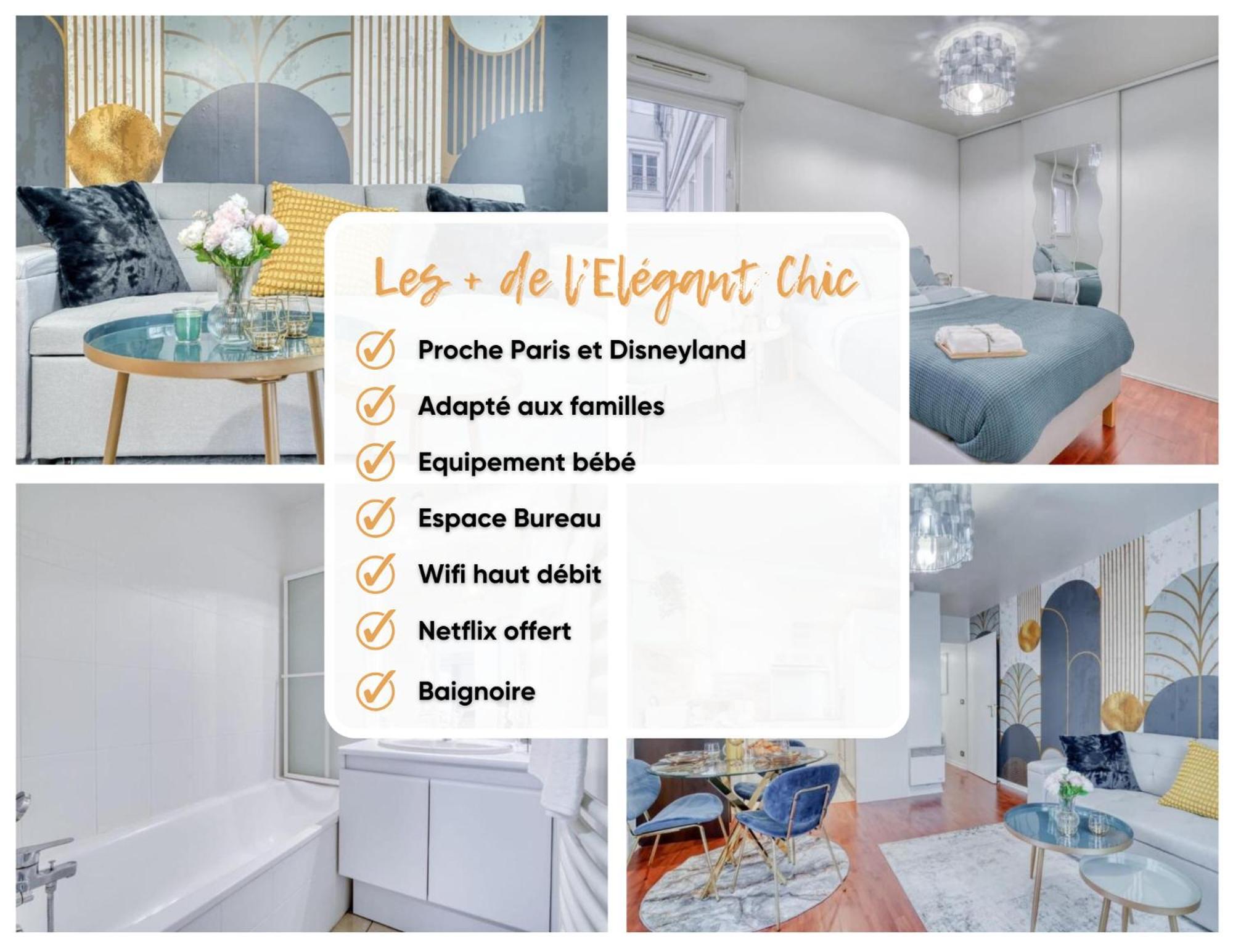 L'Elegant Chic-T2-Paris-Disneyland Jo Paris 2024 Noisy-le-Grand ภายนอก รูปภาพ